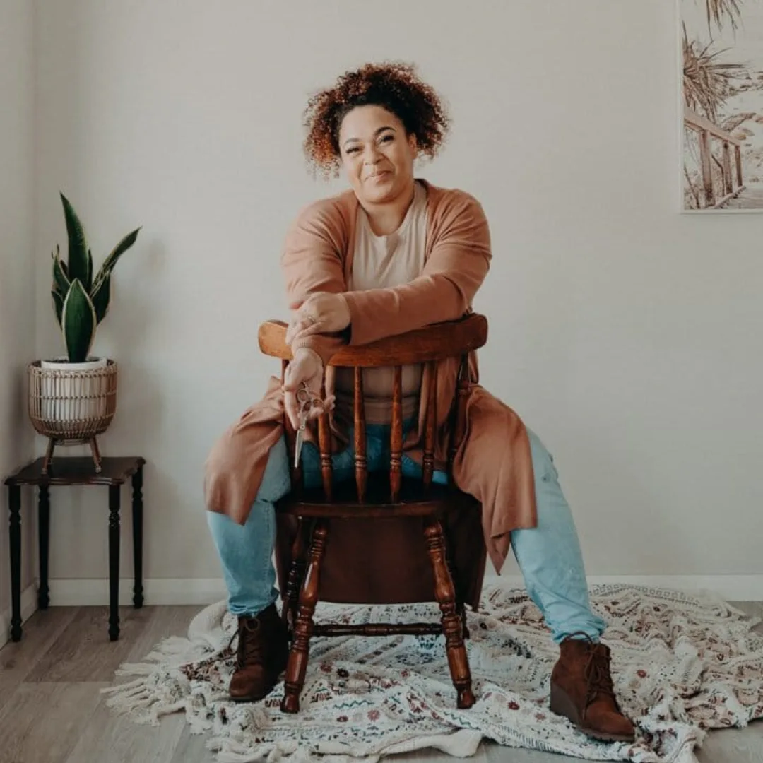 Portrait of Caroline Smalley, founder of Curl Identity